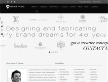 Tablet Screenshot of aaronrthomas.com